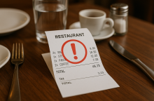Restaurace, tip, placení, trik, peníze